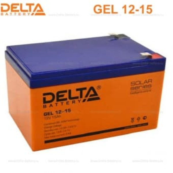 Аккумуляторная батарея Delta GEL 12-15 (12V / 15Ah) в Санкт-Петербурге