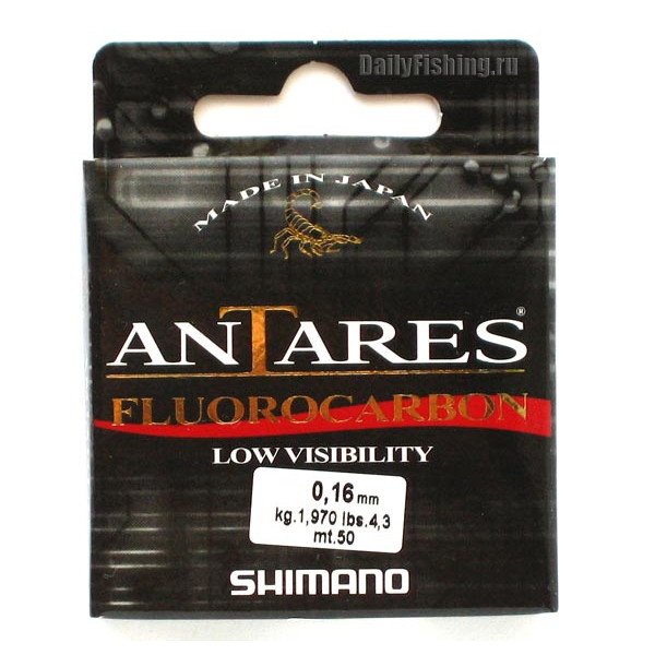 Леска зимняя Shimano Antares Fluorocarbon 30 м. 0,08 мм в Санкт-Петербурге