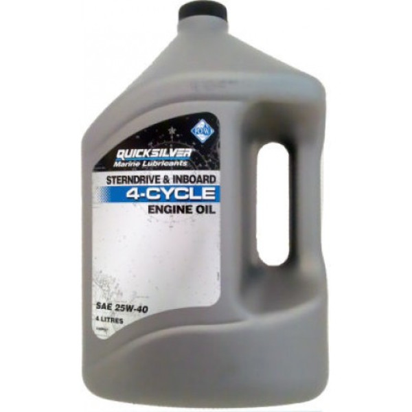 Масло Quicksilver 25W-40 4л Sterndrive & Inboard 4-stroke synthetic blend в Санкт-Петербурге