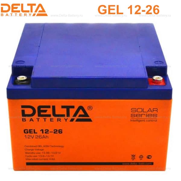 Аккумуляторная батарея Delta GEL 12-26 в Санкт-Петербурге