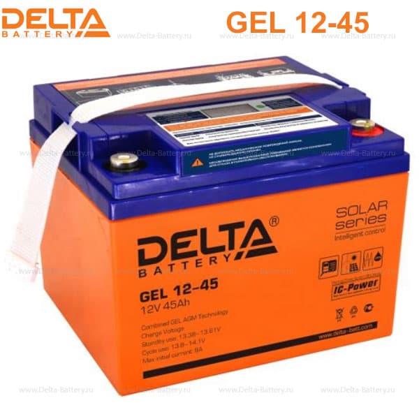 Аккумуляторная батарея Delta GEL 12-45 в Санкт-Петербурге