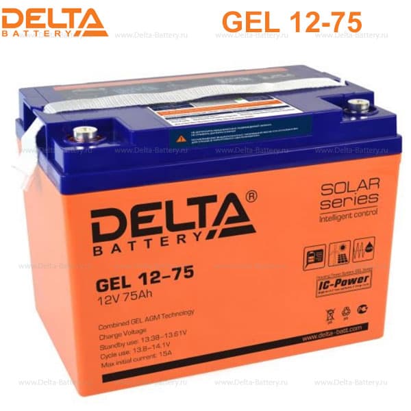 Аккумуляторная батарея Delta GEL 12-75 в Санкт-Петербурге
