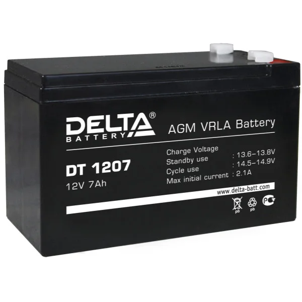 Аккумулятор Delta DT 1207 в Санкт-Петербурге