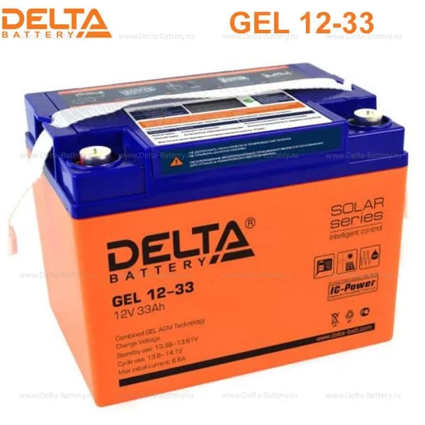 Аккумуляторная батарея Delta GEL 12-33 в Санкт-Петербурге